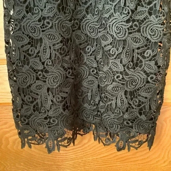 WILFRED Black Floral Lace Cocktail Dress Size XS - Picture 7 of 13